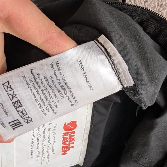 Fjallraven Kanken Mini Backpack in Dark Grey main image 5